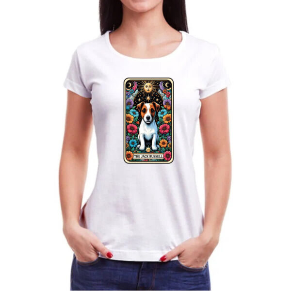 Camiseta Baby Look Taro cachorro Jack Russell Terrier - Imagem 3