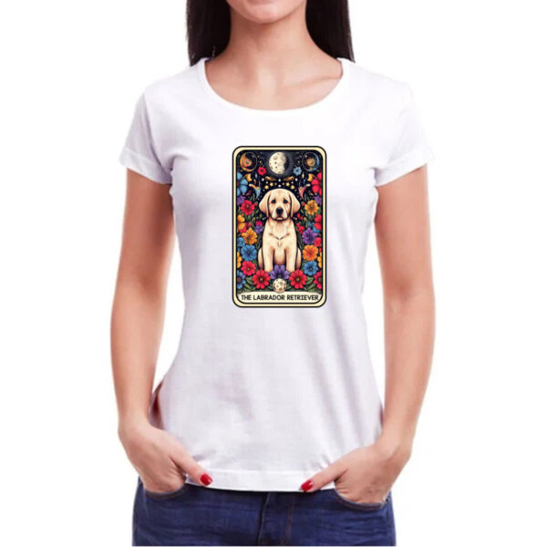Camiseta Baby Look Taro cachorro Labrador - Imagem 3