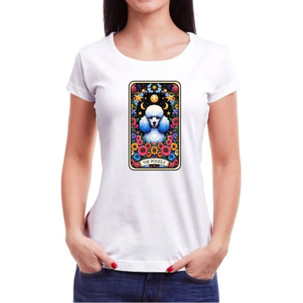 Camiseta Baby Look Taro cachorro Poodle - Imagem 3