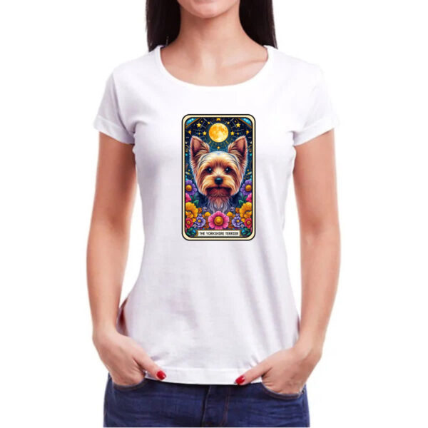 Camiseta Baby Look Taro cachorro Yorkshire Terrier - Imagem 3