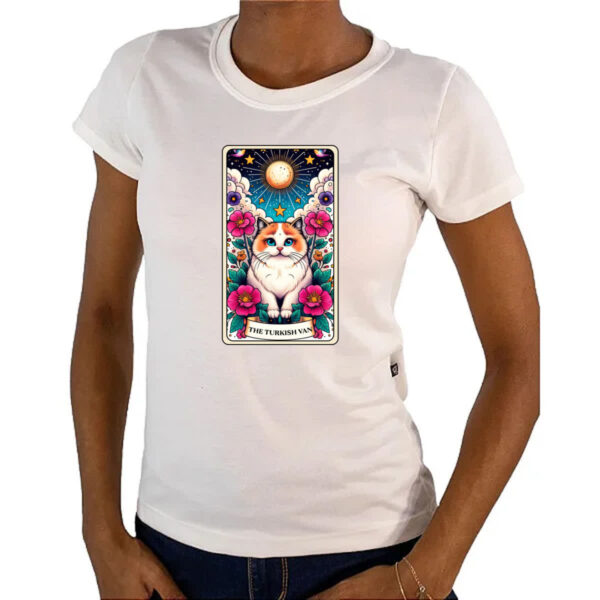 Camiseta Baby Look Taro gato Van Turco - Imagem 4