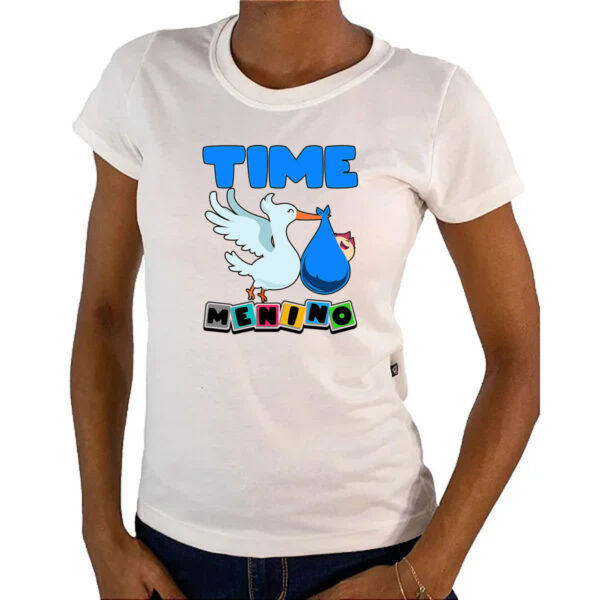 Camiseta Baby Look Cegonha Time Menino - Imagem 4