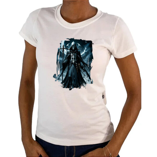 Camiseta Baby Look Grim Reaper Lua Minguante - Imagem 4