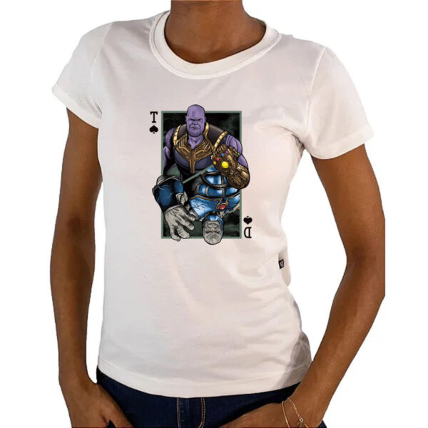 Camiseta Baby Look Thanos e Darkseid - Imagem 4