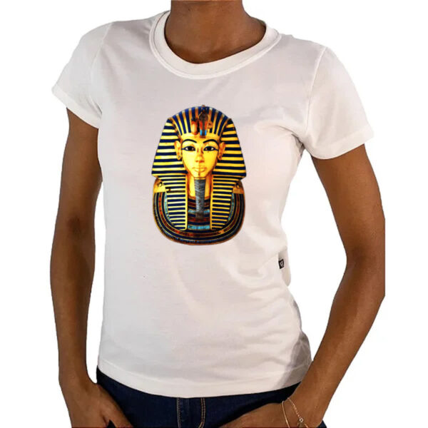 Camiseta Baby Look Tutancamon mascara - Imagem 4