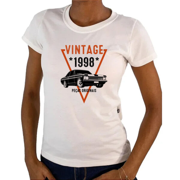 Camiseta Baby Look Vintage Pecas Originais 1998 - Imagem 4