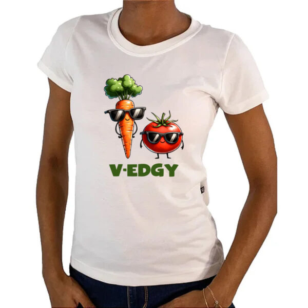 Camiseta Baby Look V-Edgy - Imagem 4