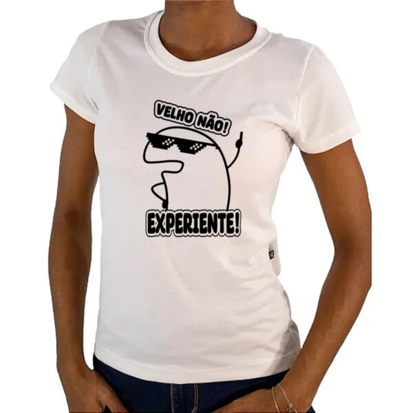 Camiseta Baby Look Velho nao experiente flork - Imagem 4