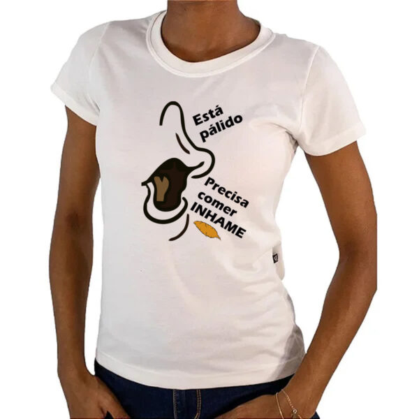 Camiseta Baby Look Vovo juju comer inhame - Imagem 4