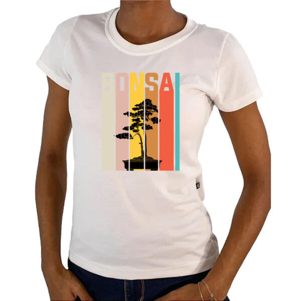 Camiseta Baby Look Bonsai vintage - Imagem 4