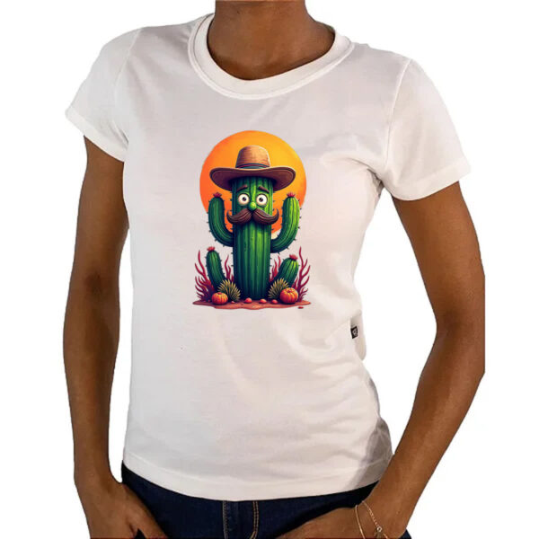 Camiseta Baby Look Cactus Muchachi - Imagem 4