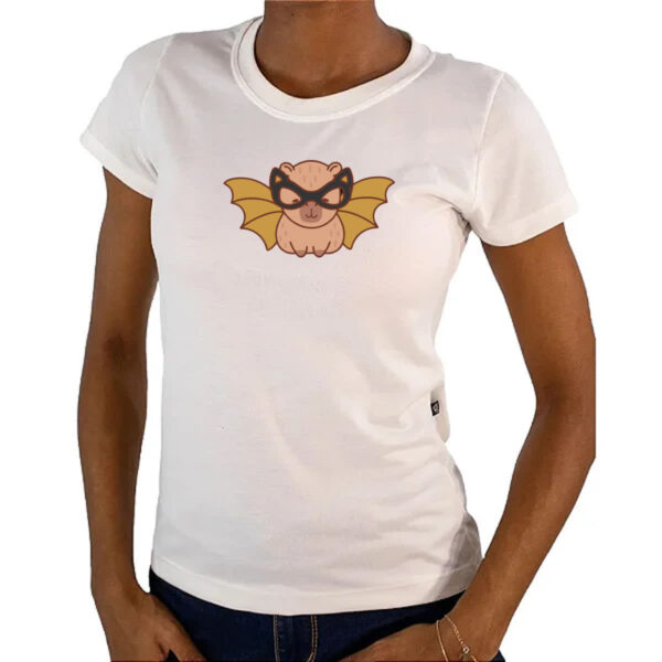 Camiseta Baby Look Capivara Morcego - Imagem 4