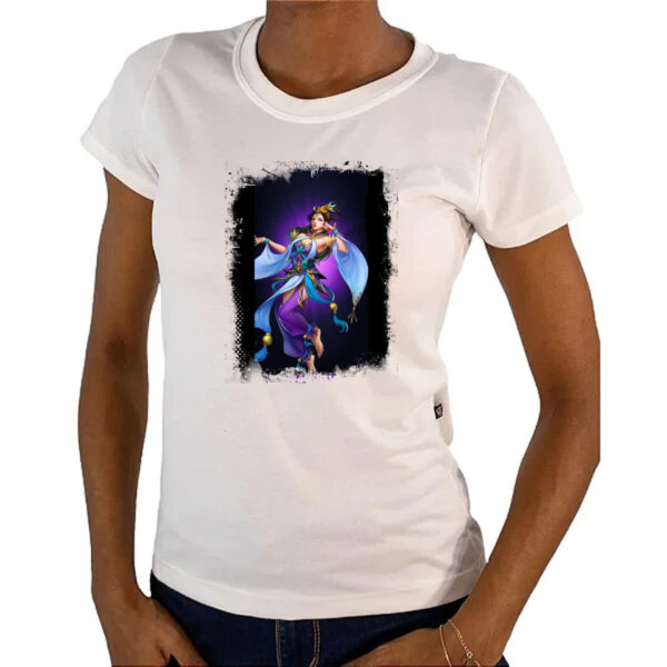 Camiseta Baby Look Empires and Puzzles heroi Diaochan - Imagem 4