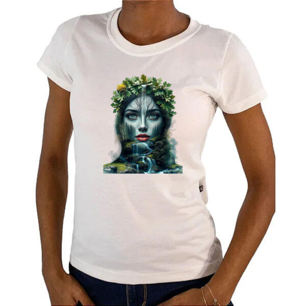 Camiseta Baby Look Face mae natureza - Imagem 4