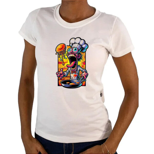 Camiseta Baby Look Cozinheiro doido - Imagem 4