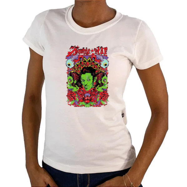 Camiseta Baby Look Zombie star 1 - Imagem 4