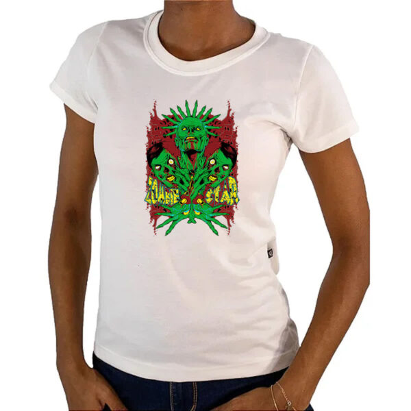 Camiseta Baby Look Zombie star 2 - Imagem 4