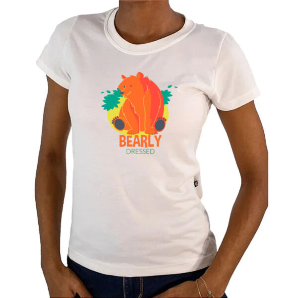 Camiseta Baby Look Bearly dressed - Imagem 4