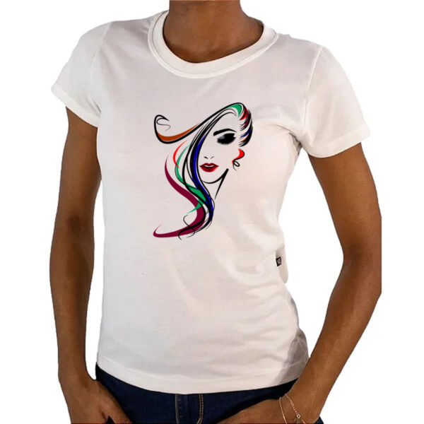Camiseta Baby Look Beautiful Girl 5 - Imagem 4