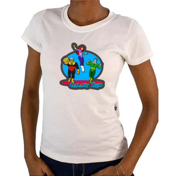 Camiseta Baby Look Nostalgia Galaxy Trio - Imagem 4
