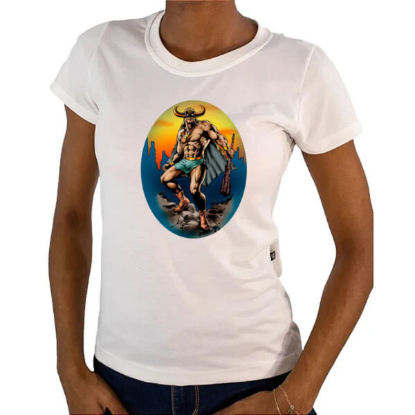Camiseta Baby Look Nostalgia Mightor Sunset - Imagem 4