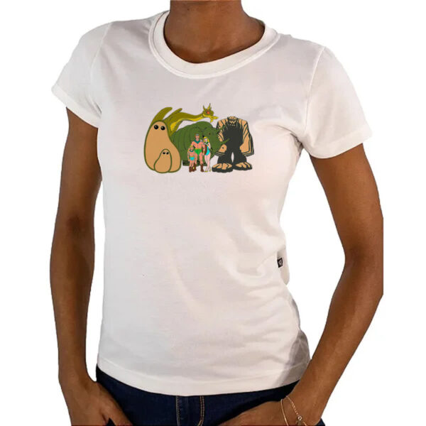 Camiseta Baby Look Nostalgia Os Herculoides Time - Imagem 4