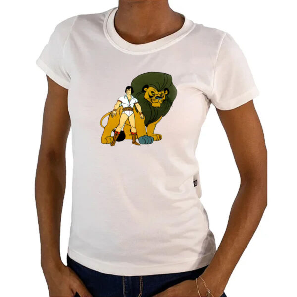 Camiseta Baby Look Nostalgia Sansao e Golias - Imagem 4