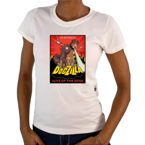Camiseta Baby Look Dogzilla - Imagem 4