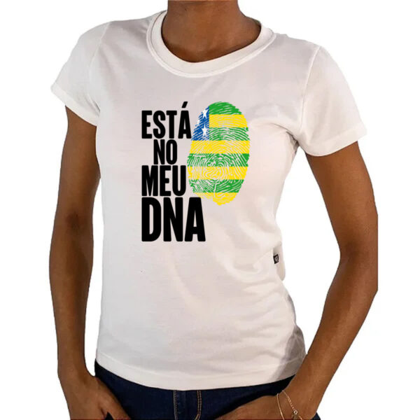 Camiseta Baby Look Esta no meu DNA Goias - Imagem 4