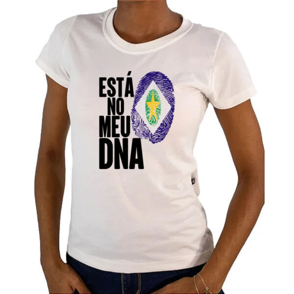Camiseta Baby Look Esta no meu DNA Mato Grosso - Imagem 4
