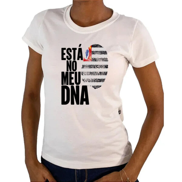 Camiseta Baby Look Esta no meu DNA Sao Paulo - Imagem 4
