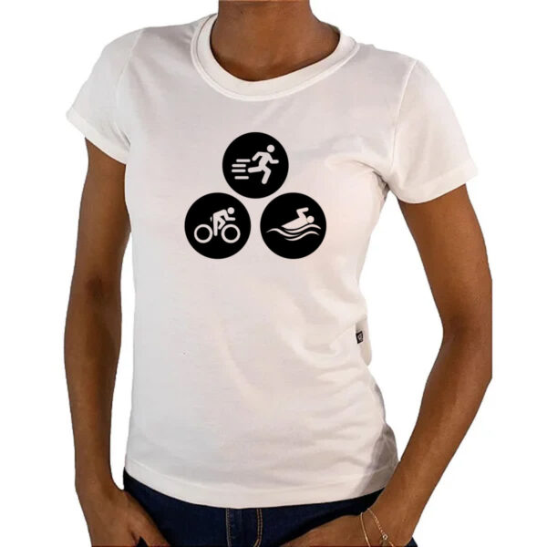 Camiseta Baby Look Triathlon Olimpico - Imagem 4