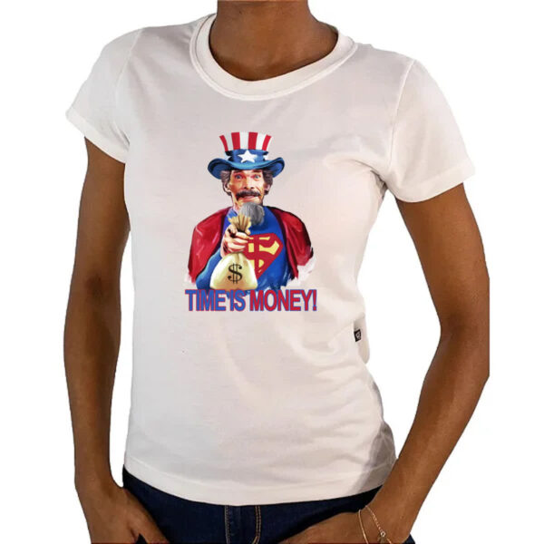 Camiseta Baby Look Super Sam Time is Money - Imagem 4