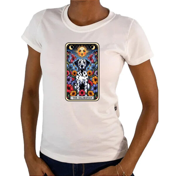 Camiseta Baby Look Taro cachorro Dalmata - Imagem 4