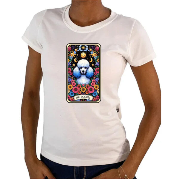 Camiseta Baby Look Taro cachorro Poodle - Imagem 4