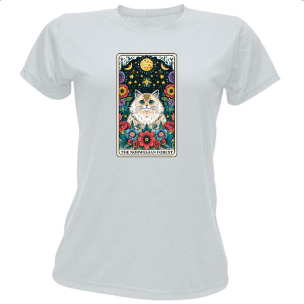 Camiseta Baby Look Taro gato Noruegues da Floresta