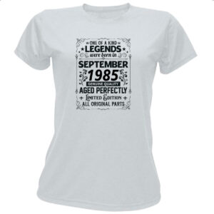 Camiseta Baby Look Legends Were Born SET-1985