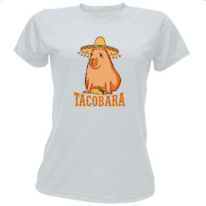 Camiseta Baby Look Tacobara capivara