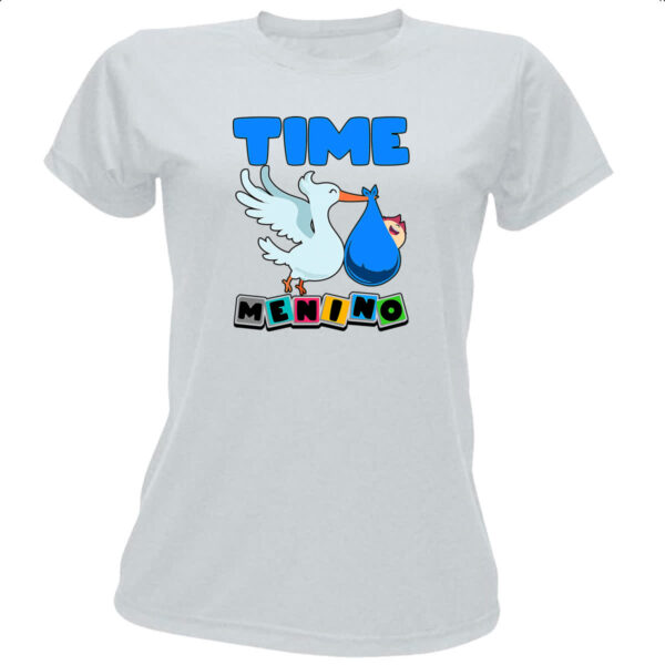 Camiseta Baby Look Cegonha Time Menino