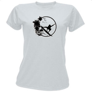 Camiseta Baby Look Surf Noir Design