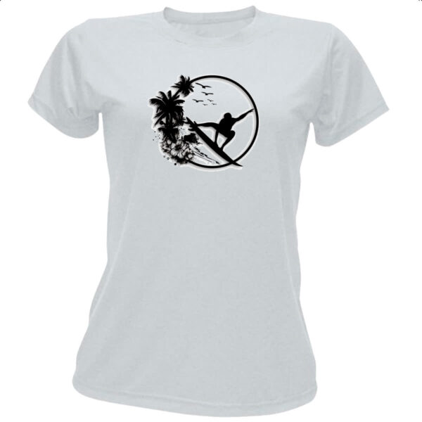 Camiseta Baby Look Surf Noir Design