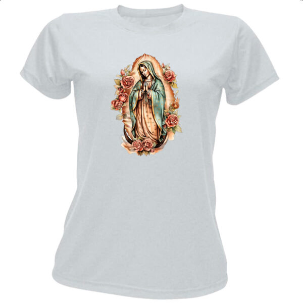 Camiseta Baby Look Nossa Senhora de Guadalupe