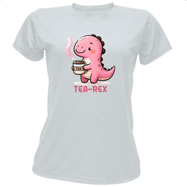 Camiseta Baby Look Tea-Rex