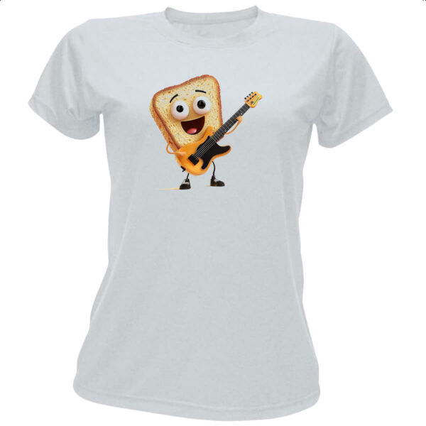 Camiseta Baby Look Pao de forma guitarrista