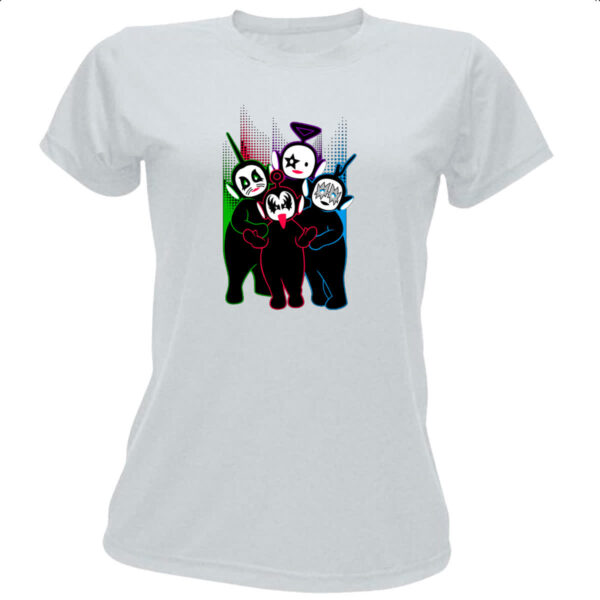 Camiseta Baby Look Teletubbies Kiss
