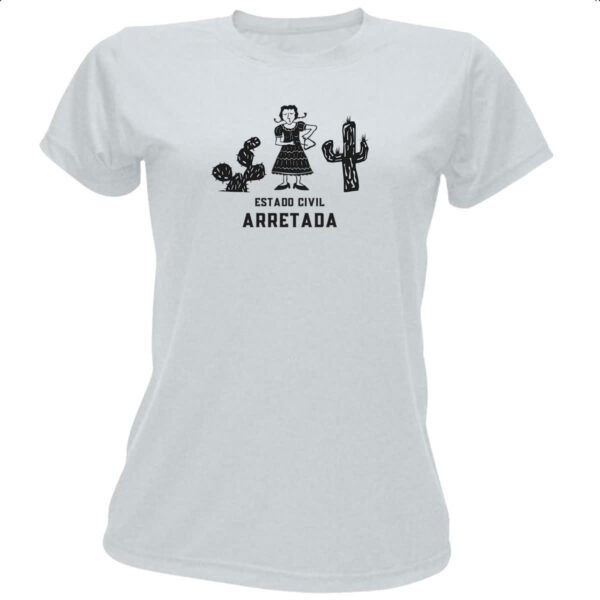 Camiseta Baby Look Estado Civil Arretada