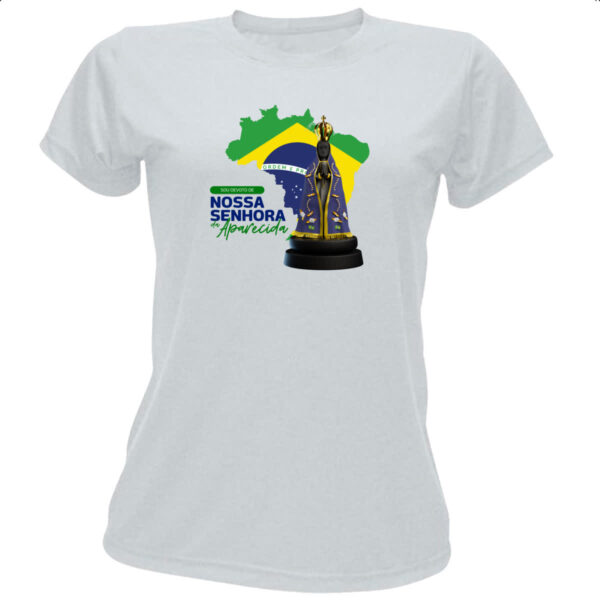 Camiseta Baby Look Devoto Nossa Sen Aparecida