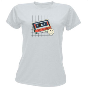 Camiseta Baby Look FIta K7 60 Pop Song