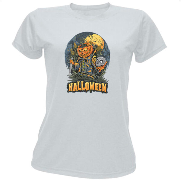 Camiseta Baby Look Halloween JackPot Milharal Faca