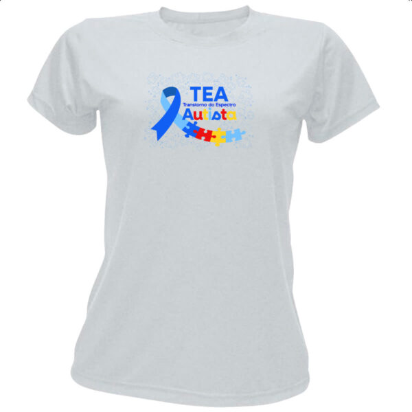 Camiseta Baby Look Autismo TEA Transtorno Espectro